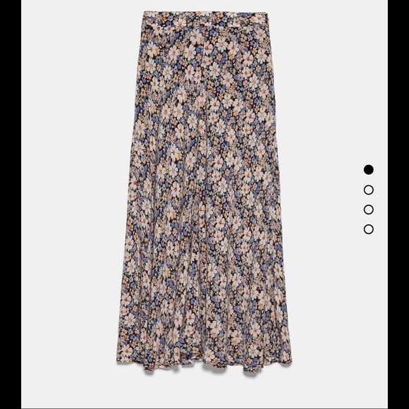 Zara Dresses & Skirts - Zara floral midi skirt